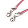 Waxed Polyester Cord Necklace Making AJEW-PH01341-18-2