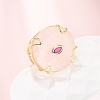 Natural Rose Quartz Cuff Rings GG-CBA5FCC-02G-09-2