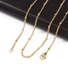 304 Stainless Steel Chain Necklaces X-MAK-L015-40G-1