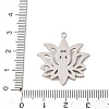 Chakra 304 Stainless Steel Rhinestone Pendants RB-CBA27F2-01P-3