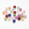 ABS Plastic Imitation Pearl Cabochons X-SACR-S738-6mm-M-1