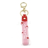 Flower PVC Rope Keychains KEYC-B015-01LG-03-1