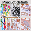 16 Sheets 8 Styles PVC Self-Adhesive Stickers DIY-AR0005-32-3