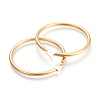 201 Stainless Steel Big Hoop Earrings EJEW-A052-19G-G-2