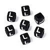 Initial Acrylic Horizontal Hole Beads OACR-ZX006-35L-1
