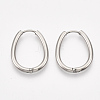 Tarnish Resistant 201 Stainless Steel Huggie Hoop Earrings STAS-T045-47B-1