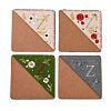 4Pcs Letter Personalized Hand Embroidered Corner Bookmarks JX587Z-1