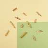 Brass Slide On End Clasp Tubes KK-TA0007-29G-7