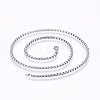 304 Stainless Steel Box Chain Necklaces NJEW-F227-09P-07-1