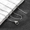 Non-Tarnish 304 Stainless Steel Cable Chain Necklaces NJEW-F248-23B-P-4