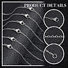 Unicraftale Classic Plain 304 Stainless Steel Mens Womens Cable Chain Necklaces STAS-UN0003-37P-5