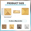 g 320Pcs 4 Colors Brass Hotfix Iron On Rivets KK-PH0013-49-2