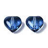 Transparent Spray Painted Glass Beads X-GGLA-S054-012A-03-3