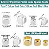 120Pcs 6 Style Brass Beads KK-CN0002-73-2