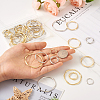 Yilisi 48Pcs 8 Style Alloy Linking Rings FIND-YS0001-12-5