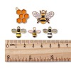 10Pcs 5 Styles Alloy Enamel Pendants ENAM-YW0003-41-2