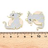 Alloy Enamel Pendants X-ENAM-A143-10KCG-04-3