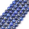 Natural Lapis Lazuli Beads Strands X-G-G099-8mm-7-1