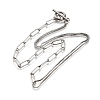 Non-Tarnish 304 Stainless Steel Chain Necklaces NJEW-JN02767-4