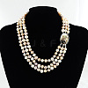 Natural Pearl Jewelry Sets SJEW-R032-02-2