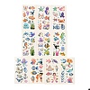 10 Sheets Cartoon Sea Animals Temporary Tattoos Stickers STIC-Z002-13-1