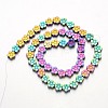Electroplate Non-magnetic Synthetic Hematite Beads Strands G-F300-07-02-2