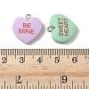 Opaque Resin Pendants RESI-Z038-15P-3