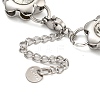 304 Stainless Steel Link Chain Bracelets BJEW-S153-07P-3