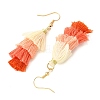 Colorful Tassel Pendants Dangle Earrings for Women EJEW-JE06110-4