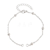 Brass Box Chain Bracelet Making KK-CBADBBF-03P-1