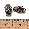 Rack Plating Brass Micro Pave Cubic Zirconia Beads KK-L220-050AB-3