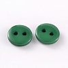 2-Hole Flat Round Resin Sewing Buttons for Costume Design BUTT-E119-36L-14-2