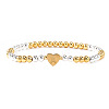 Brass Beads Stretch Bracelets for Women CW0227-12-1
