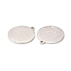 Non-Tarnish 304 Stainless Steel Pendants STAS-A074-03L-P-3
