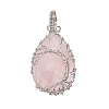 Natural Rose Quartz Pendants PW-WG69354-02-1