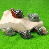 Natural Africa Bloodstone Carved Healing Snail Figurines PW-WG23180-12-1
