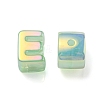 Opaque Rainbow Iridescent Acrylic Beads OACR-P010-22E-3