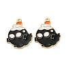 Halloween Alloy Enamel Pendants STAS-I354-01G-C01-1