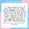 Vase Theme Carbon Steel Cutting Dies Stencils DIY-WH0309-1400-6