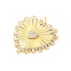 Brass Micro Pave Cubic Zirconia Pendants KK-D325-61G-04-2