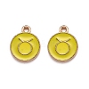 Alloy Enamel Pendants ENAM-S124-01B-14C-1