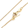 1mm Rack Plating Brass Box Chain Adjustable Slider Necklaces for Women Men MAK-L044-56LG-1