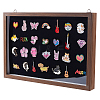 Wood Wall Mounted Badge Presentation Boxes ODIS-WH0331-15-1