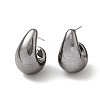 Teardrop Acrylic Stud Earrings EJEW-P251-02-2