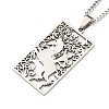 Non-Tarnish 304 Stainless Steel Pendant Necklaces NJEW-L118-02P-03-1