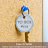 Aluminum & Paper Hanging Price Tags with Rings DIY-SP0007-89A-6