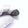 Scorpion Pattern 304 Stainless Steel Micro Pave Cubic Zirconia Finger Rings for Men FS-WG5AE2F-06-2