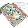 DIY Diamond Painting Dish Plate Decoration Kits PW-WG19B73-01-4