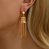 Chain Tassel Star Fashion Alloy Hoop Earrings GS7643-2