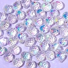 50Pcs Teardrop Transparent Glass Charms PW-WGCC72C-10-1